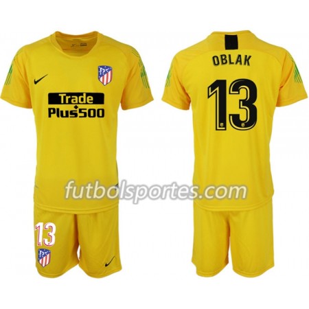 Camisetas Atlético Madrid Portero Oblak 13 Niño equipación 2018/2019